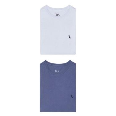 Imagem de Kit 2 Camisetas Gota Marinho E Branca Pica Pau Bordado Reserva-Masculino