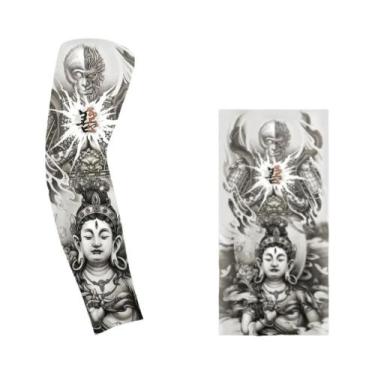 Imagem de Manga Protetora Solar Unissex Fina Para Tatuagem, Caminhada, Pesca, Fe