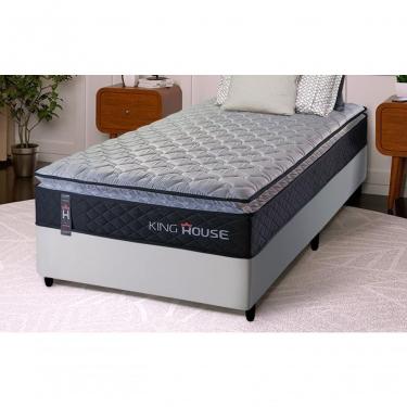 Imagem de Cama Box Solteirão 96x203 Preto Dakota Espuma D33 King House
