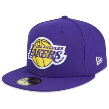 Imagem de Boné New Era NBA Los Angeles Lakers Fitted Aba Reta Fechado 59FIFTY-Masculino