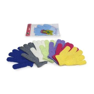 Imagem de Luvas Esfoliantes Para Banho C/2 unidades Par - Rosa - MIXJAM