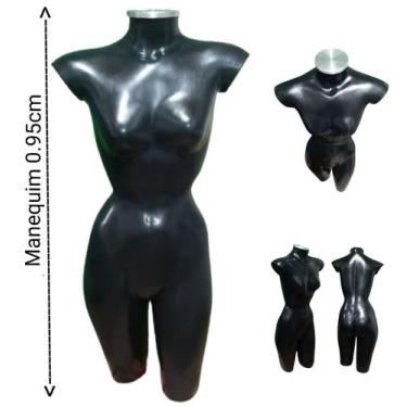 Imagem de Manequim feminino adulto (meio corpo cinturinha N.36) na cor preto com