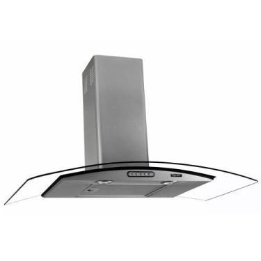 Imagem de Coifa de Parede Vidro Curvo Terim 90cm, Inox, 220V