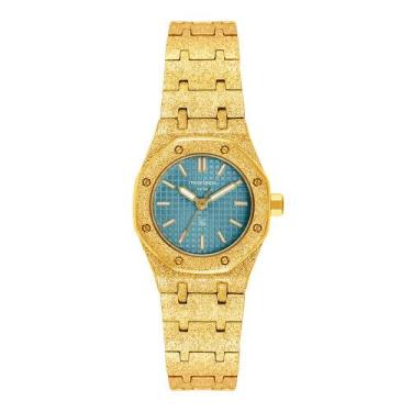 Imagem de Relógio Mondaine Feminino Azul Dourado 40001LPMVDM2 - RELOGIO MONDAINE