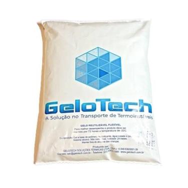 Imagem de Gelo Artificial Reutilizável Flexível 500g Gelotech - 10 Unidades