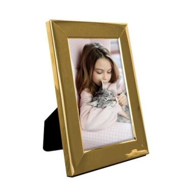 Imagem de Porta Retrato Foto 10x15 Dourado Borda Grossa - Brilho - MultiArt