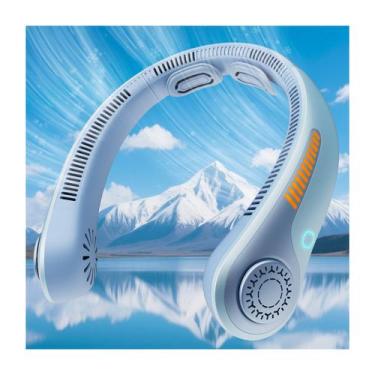Imagem de Ventilador de pescoço AUIIAH Ventilador de pescoço portátil com suport