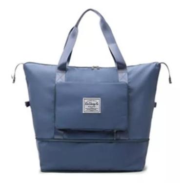 Imagem de Bolsa Viagem Prova Água Dobrável Grande Compartimento Extra - Dobravel