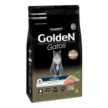 Imagem de Ração Premier Golden Gatos Castrados Sênior Frango - 1 Kg