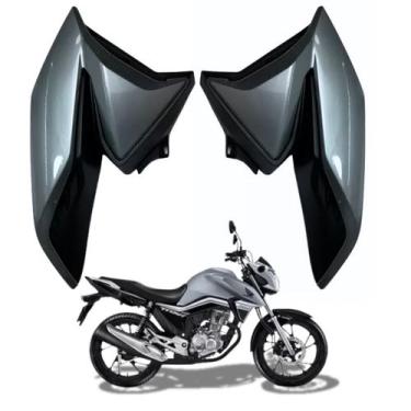 Imagem de Asa Tanque Aba Aleta Lateral Honda Cg Titan 160 Prata Ibiuna 2022 2023