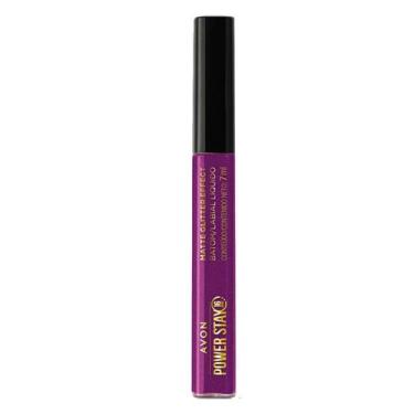 Imagem de Batom Liquido Matte Glitter Effect Avon Power Stay 7ml - Púrpura Deslu