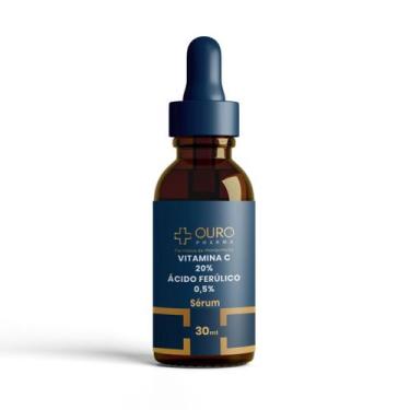Imagem de Sérum Facial Vitamina C + Ácido Ferúlico 30ml  Colágeno e Luminosidade