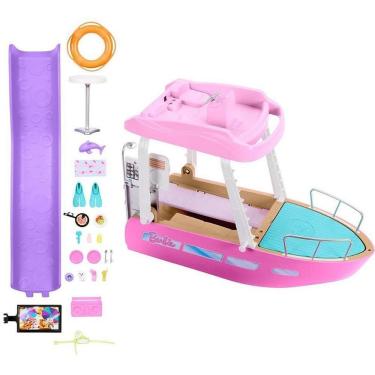 Imagem de Brinquedo Barbie Estate Barco Cruzeiro dos Sonhos com Mais de 20 Peças e 6 Áreas para Brincar Mattel