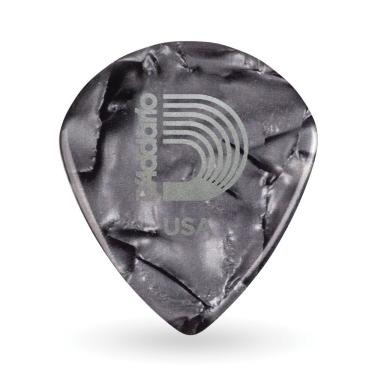 Imagem de Kit 3 Palhetas D'Addario Acrylux Nitra Jazz 3AN7-03 1.5mm Acrílico Preto Perolado