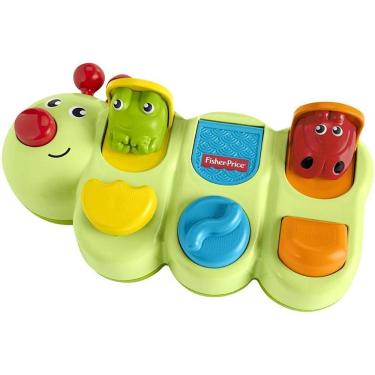 Imagem de Brinquedo Lagarta de Atividades Fisher-Price com Botões Interativos e Sons Engraçados Mattel