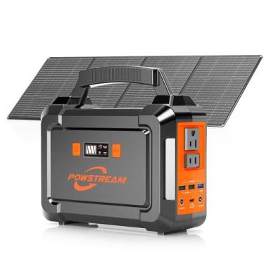 Imagem de Estação de energia portátil POWSTREAM 296Wh 300W com kit solar