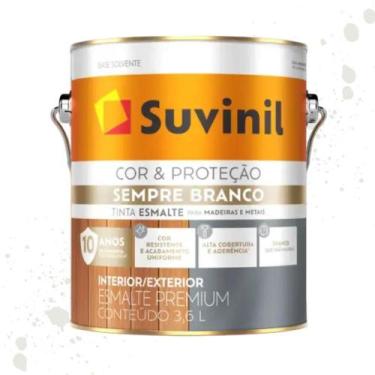 Imagem de Esmalte Sempre Branco Brilhante Branco Neve Suvinil 3,6L - SUVINIL COA