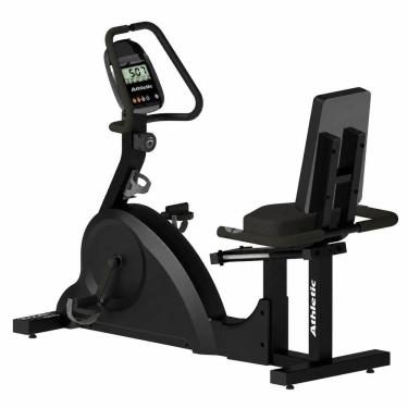 Imagem de Bicicleta Ergométrica Horizontal Athletic 1600BH Profissional com Resistência Magnética Manual 8 Níveis Suporta 150KG