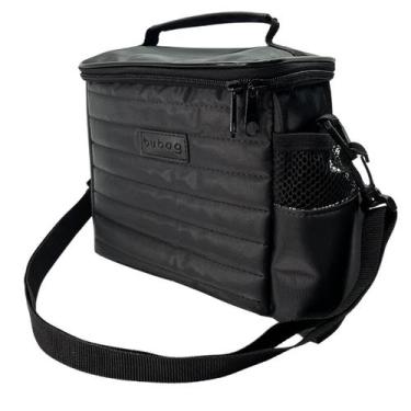 Imagem de Lancheira Térmica Nylon com bolso para Garrafa bubag, Preto