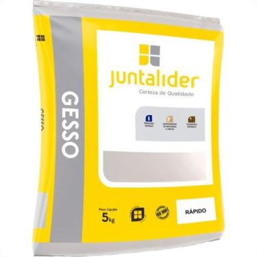 Imagem de Gesso Rapido Juntalider 5Kg Jl0077 - Kit C/6