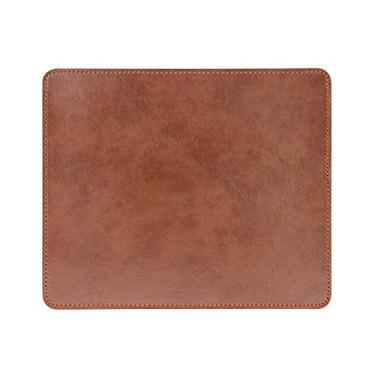 Imagem de Mousepad base de borracha antiderrapante para laptop computador PC Personality Desings Gaming Mouse Pad Mat 9,45 X 7,87 polegadas, Leahter Mouse Pad-coffee, 9.45 X 7.87 inch