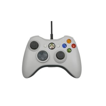 Imagem de Controlador de jogo com fio XBOX360 com vibração, nova embalagem de caixa de cor_Branco