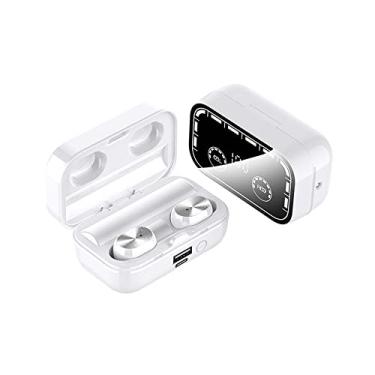 Imagem de Legou Fones de ouvido sem fio,IPX6 Controle de toque à prova d'água,modo de jogo de baixa latência,fones de ouvido Bluetooth 5.2 carregamento rápido para corrida esportiva, academia, treino - Branco