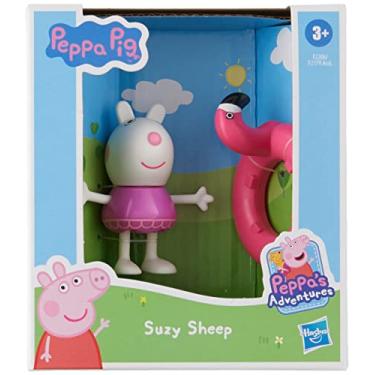 Imagem de Peppa Pig Peppa’s Adventures Peppa’s Fun Friends Preschool Toy, Suzy Sheep Figure, Ages 3 and Up
