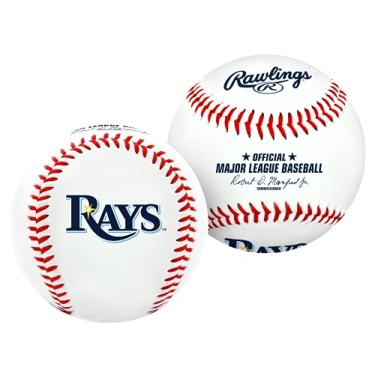 Imagem de Bola de Beisebol Rawlings MLB Tampa Bay Rays, oficial, branco