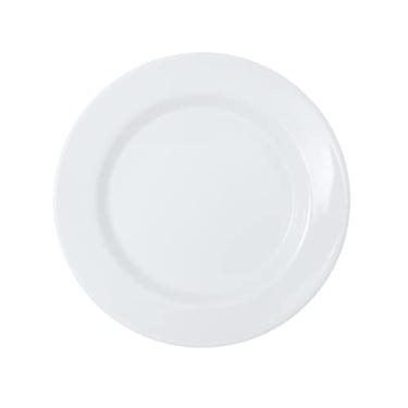 Imagem de Prato Raso Mesa Jantar Melamina Premium Branco 26 x 2cm Servir Evento Restaurante