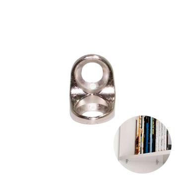 Imagem de Cantoneira Suporte Cadeirinha 13 x 13 Maciça Niquelada - Pacote com 100