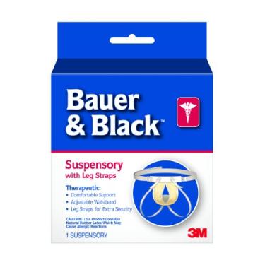 Imagem de 3M Suspensório Bauer e preto 0-2 com alça de perna, médio