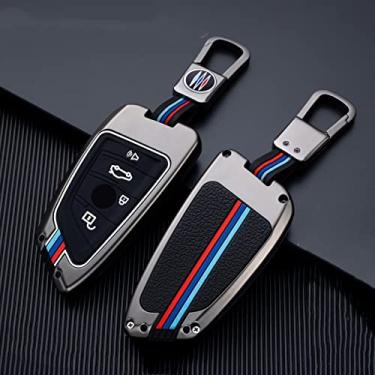 Imagem de CSHU Capa de chave de carro de liga de zinco capa chaveiro chaveiro bolsa, adequado para BMW X1 X3 X4 X5 F15 X6 F16 G30 7 G11 F48 F39 520 525 f30 118i 218i 320i, 10