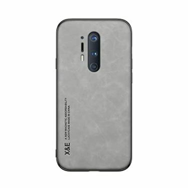 Imagem de Kepuch Silklike Capa para Oneplus 8 Pro - Case Placa de Metal Embutida para Oneplus 8 Pro - Cinza