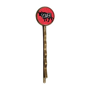 Imagem de Bobby Pin Headwear de cabelo natural retrô de vaca preta