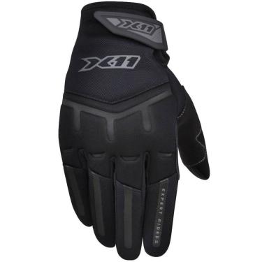 Imagem de Luvas fit X tecido preto X11 para motociclistas masculino