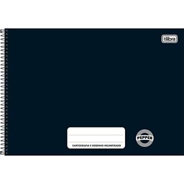 Imagem de Tilibra Pepper Caderno de Cartografia e Desenho Espiral Capa Dura, Preto