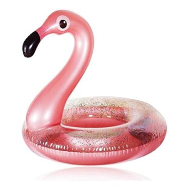 Imagem de Boia Inflável Flamingo Glitter Rose 82cm