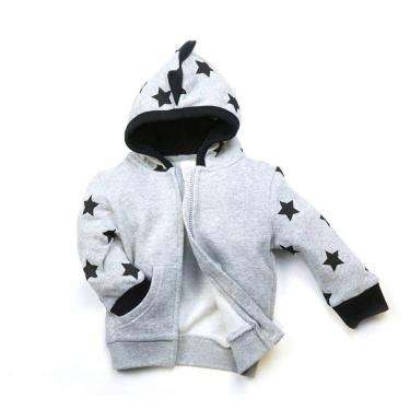 Imagem de Casaco Infantil Cinza Estrelas 0-6 meses, Blade and Rose, Cinza