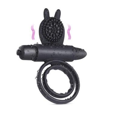 Imagem de Lovetoys Anel Peniano Com Cápsula E 7 Modos De Vibração Buddy Coleção Black