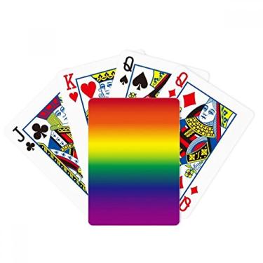 Imagem de DIYthinker Gradiente LGBT Rainbow Homo Poker Baralho Presente de Mesa