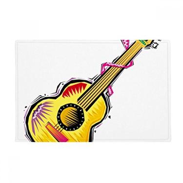 Imagem de DIYthinker Instrument Guitar Mexicon Element Ilustration Tapete antiderrapante para porta de banheiro