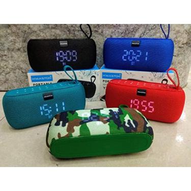 Imagem de Caixa de Som Bluetooth Portátil H'maston 177 Wireless Com TWS, Alarme, Relógio Nas Cores