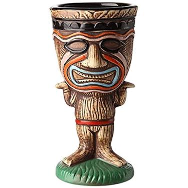 Imagem de JWCN Caneca criativa havaiana de cerâmica para coquetel, copo de caveira, copo personalizado para bar, festa KTV - estátua de médico bruxa atualizada