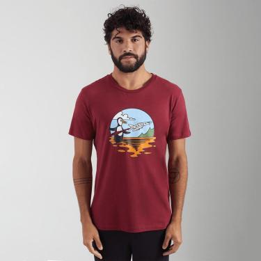Imagem de Original Penguin Camiseta Penguin Airplane Vinho-Masculino