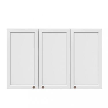 Imagem de Armário Aéreo 3 Portas 120cm Unna Poliman - Branco