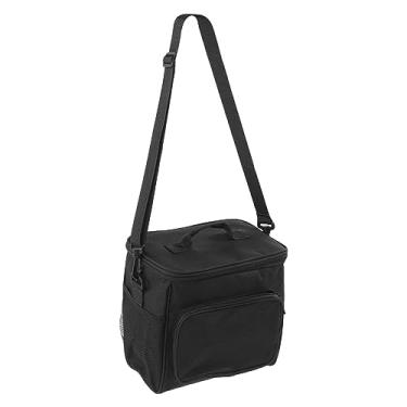 Imagem de Bolsa Térmica, Lancheira de Pano Oxford Térmico de 2 Camadas para Piquenique (Preto)