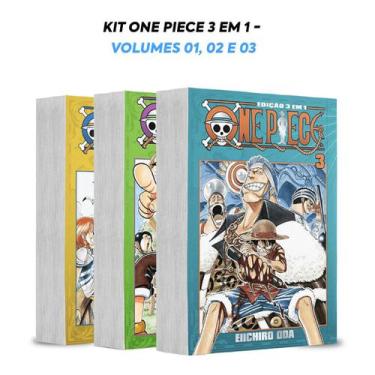 Imagem de Kit Mangás One Piece 3 Em 1 - Volumes 01, 02 E 03 (Panini, Lacrado)