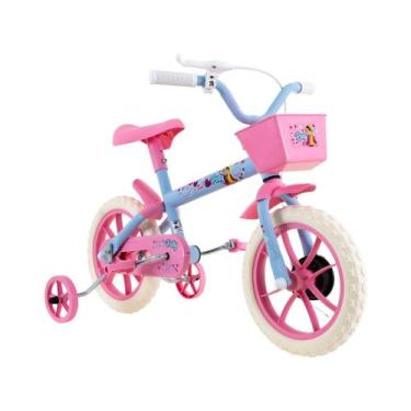 Imagem de Bicicleta Infantil Aro 12 Verden Bikes Paty - Azul Bebê E Rosa Com Rod