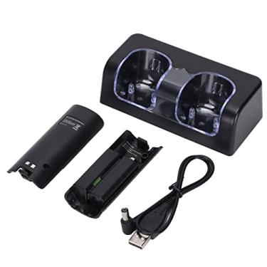 Imagem de Estação De Carregamento Vomeko Wii Para Controle Remoto Wii - Estação De Carregamento Wii Com 2 Baterias.(preto)